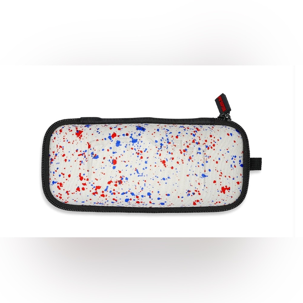 Pit Viper hard case white with red and blue specks Brand New